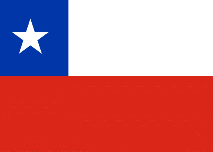bandera de CHILE